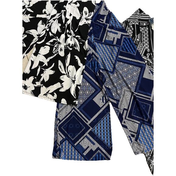 4* Wide Leg Palazzo Pants S Fairy Summer Boho Geo Print Festival Retro Lot Of 4 - Picture 4 of 12